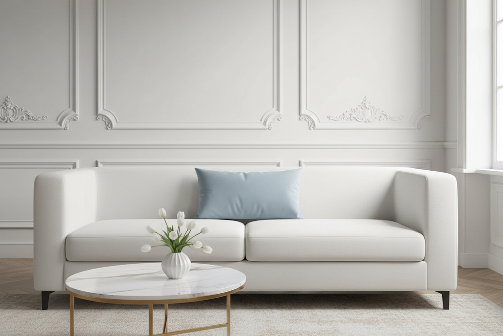 Coussin Bleu Ciel Salon