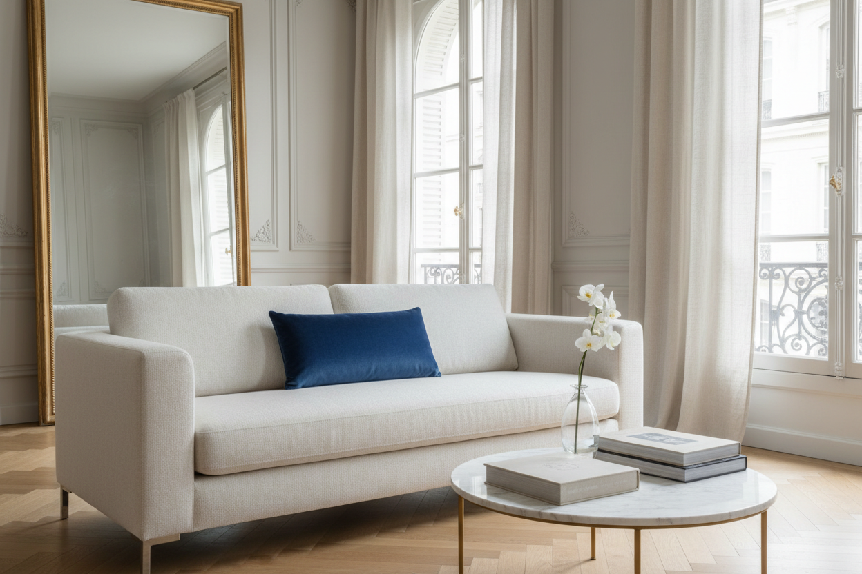 Coussin Blue Salon