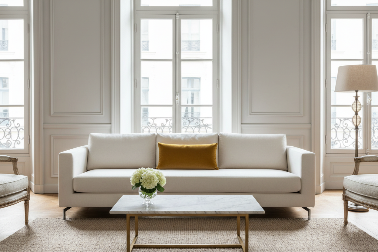 Coussin Jaune Salon