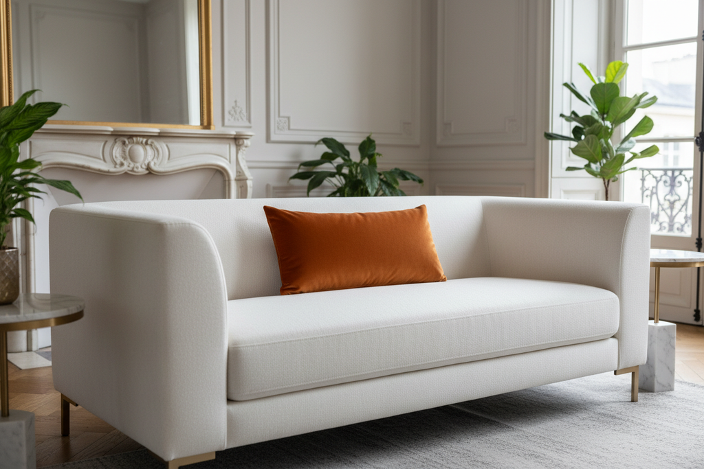 Coussin Orange Salon