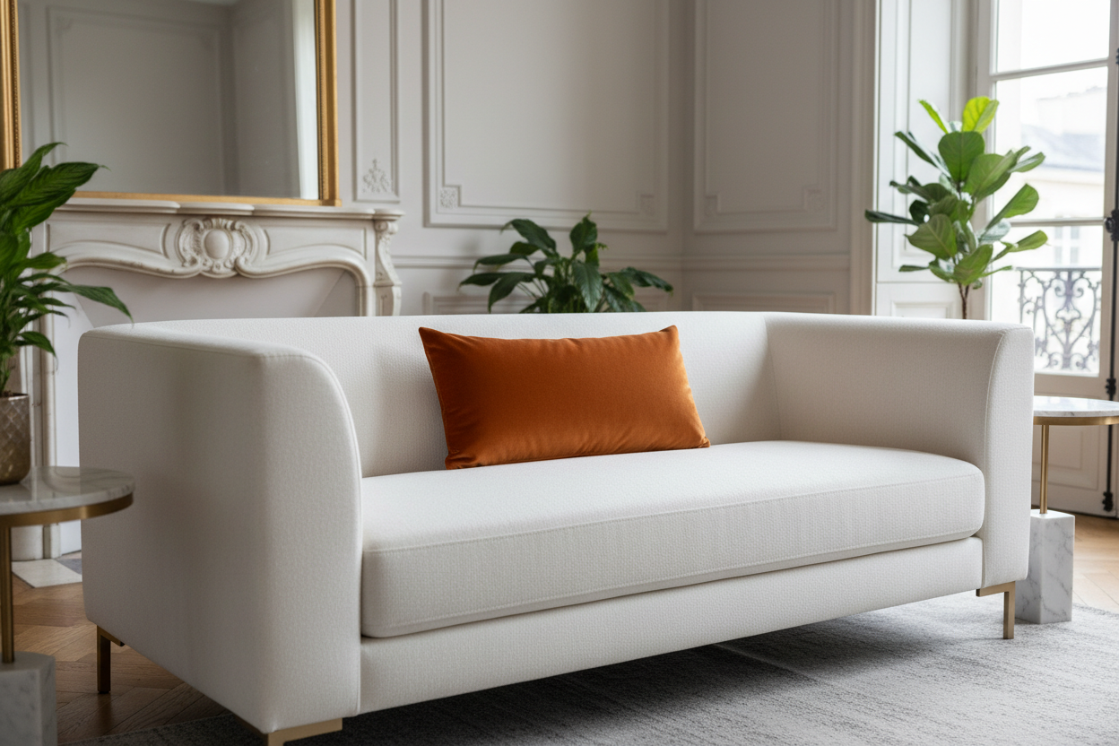 Coussin Orange Salon