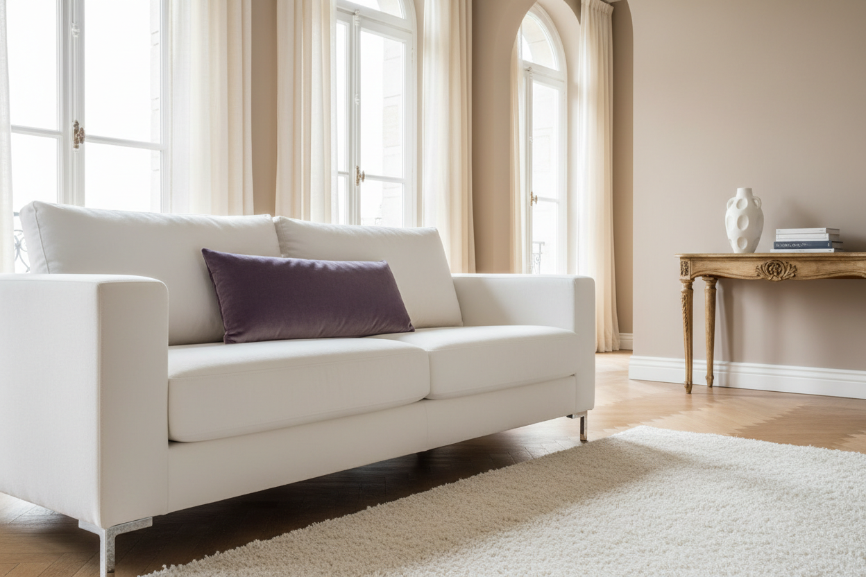 Coussin Violet Salon
