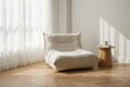 Fauteuil Paresseux Luvoria en Velours Côtelé